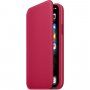 Apple Folio eredeti bőr borító -- iPhone 11 Pro - málnaszínű