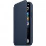 Apple Folio eredeti bőr borító -- iPhone 11 Pro - mélytengeri kék