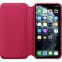 Eredeti Apple Folio bőr borító -- iPhone 11 Pro Max - málnaszínű