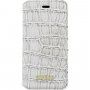 Guess Shiny Croco Book flip cover borító - iPhone 5 / 5S / SE (2016) - bézs