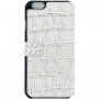 Guess Shiny Croco Book flip cover borító - iPhone 5 / 5S / SE (2016) - bézs