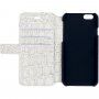 Guess Shiny Croco Book flip cover borító - iPhone 5 / 5S / SE (2016) - bézs