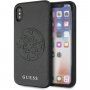 Guess Saffiano tok logóval - iPhone X / XS - fekete