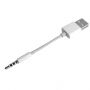Szinkronizáló és töltő kábel - iPod shuffle - 10cm - fehér