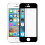 Edzett 3D teljes kerületű üveg iPhone SE (2016) / 5S / 5 készülékhez - 0,3 mm - fekete