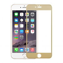 Edzett 3D teljes kerületű üveg iPhone 6S / 6/ készülékhez - 0,3 mm - arany