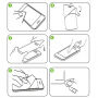 Edzett 3D teljes kerületű üveg iPhone 6S / 6/ készülékhez - 0,3 mm - fehér
