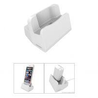 Univerzális dokkoló állomás és állvány lightning konektorral Apple iPhone / iPad / AirPods / Magic Mouse készülékekhez - ezüst