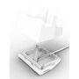 Univerzális dokkoló állomás és állvány lightning konektorral Apple iPhone / iPad / AirPods / Magic Mouse készülékekhez - ezüst