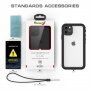 Szuper tartós tok 360 ° védelemmel - iPhone 11 Pro Max - fekete