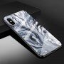 Tok üveg hátsó résszel - iPhone X / XS - szürke márvány