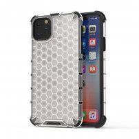Ütésálló tok méhsejt szerkezettel - iPhone 11 Pro - transzparens