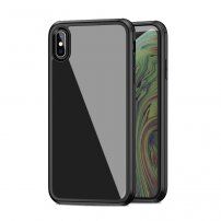 Ipaky tok üveg hátsó résszel a szélek védelmére - iPhone XS Max - fekete