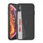 Ipaky stílusos tok textil felülettel - iPhone X / XS - fekete-fehér