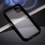 Teljes borító edzett üvegből és fém kerettel - iPhone 11 - fekete