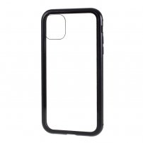 Teljes borító edzett üvegből és fém kerettel - iPhone 11 Pro - fekete