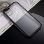 Teljes borító edzett üvegből és fém kerettel - iPhone 11 Pro Max - fekete