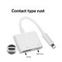 Redukció lightning konektor HDMI-vel és Lighting nőstény iPhone / iPad - fehér