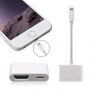 Redukció lightning konektor HDMI-vel és Lighting nőstény iPhone / iPad - fehér