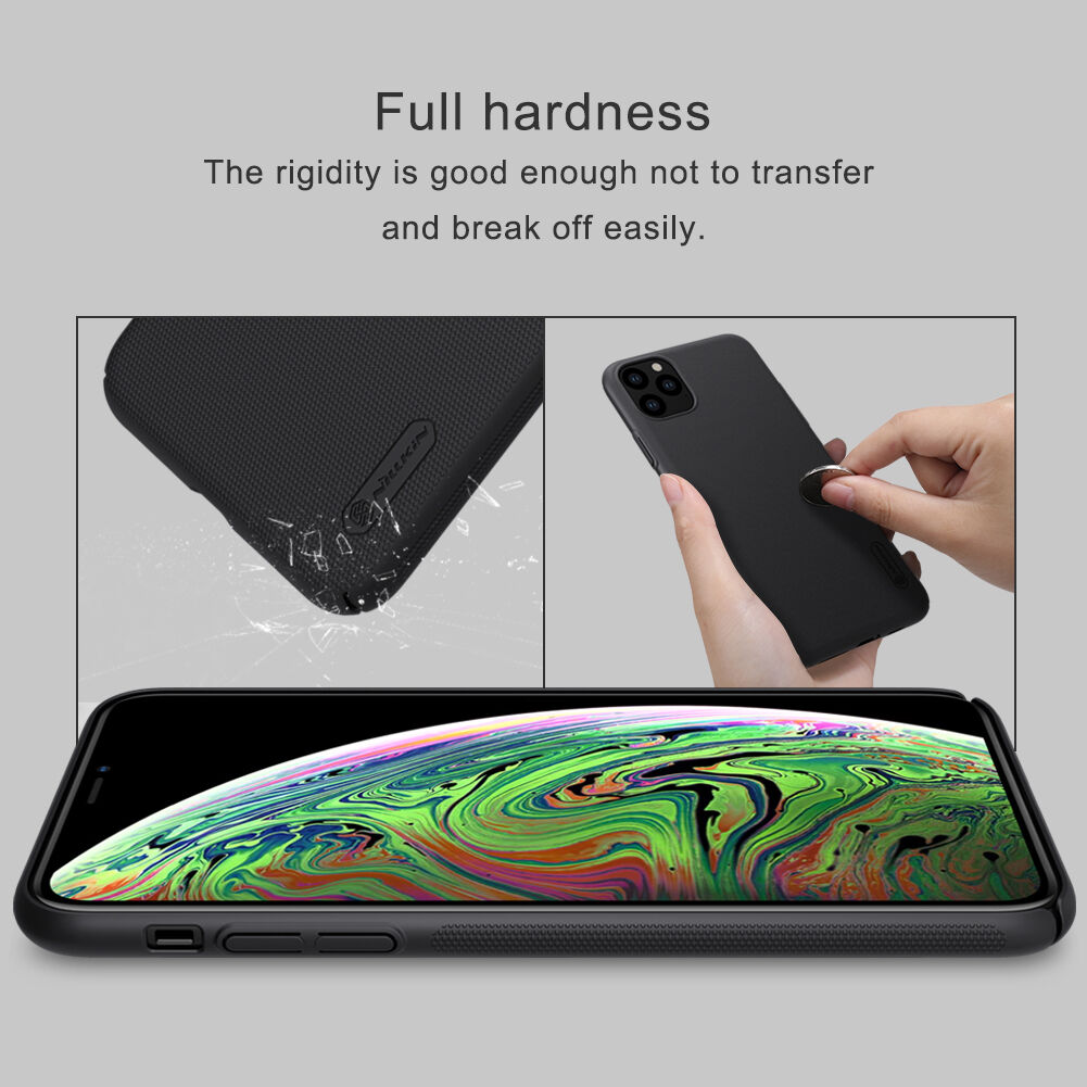 Nillkin matt tok érdes felülettel - iPhone 11 Pro Max - fekete