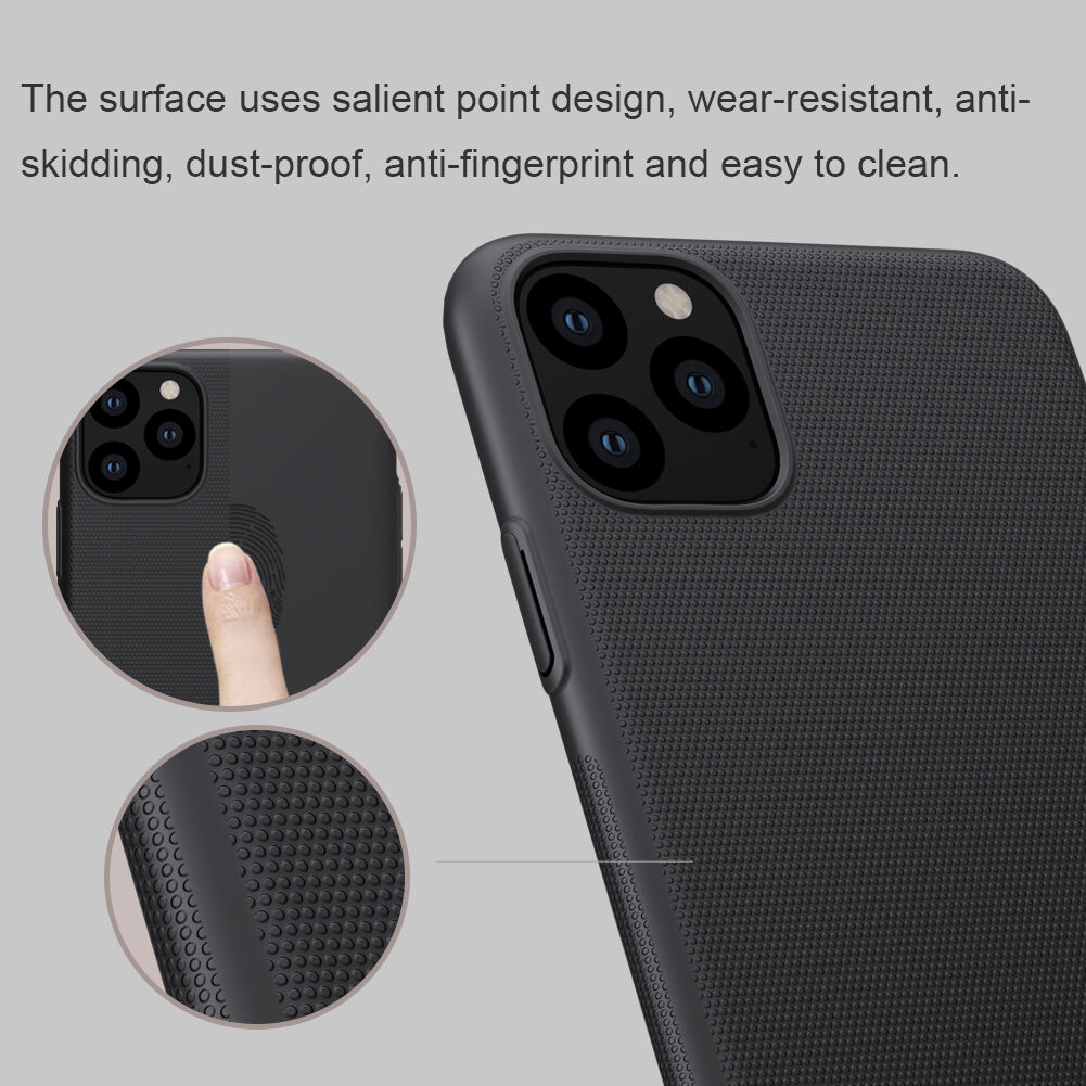 Nillkin matt tok érdes felülettel - iPhone 11 Pro Max - fekete