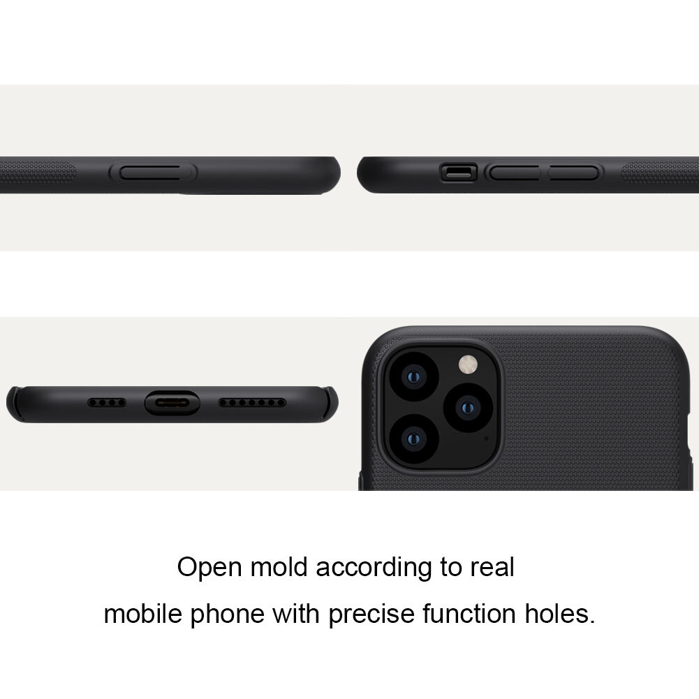 Nillkin matt tok érdes felülettel - iPhone 11 Pro Max - fekete