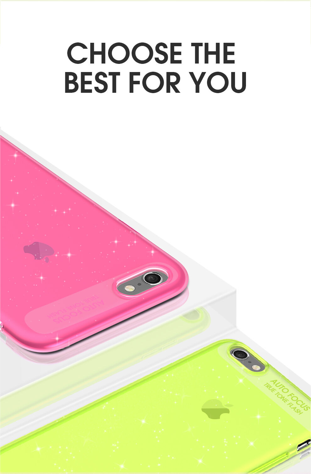 X-Level puha műanyag csillogó tok - iPhone 6 / 6S - fekete