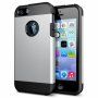 Szuper ellenálló "Armor" tok iPhone 5 / 5S / SE- re - ezüst