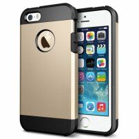 Szuper ellenálló "Armor" tok iPhone 5 / 5S / SE- re - arany