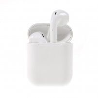 i12 TWS vezeték nélküli fülhallgató töltő tokkal Apple eszközökhöz - fehér