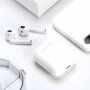 i18 TWS vezeték nélküli fülhallgató töltő borítóval Apple eszközökhöz - fehér