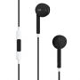 Fejhallgató mikrofonnal és hangerőszabályzóval 3,5 mm bemenet csatlakozóval - Apple készülék - fekete