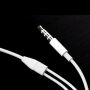 Fejhallgató mikrofonnal és hangerőszabályzóval 3,5 mm bemenet csatlakozóval - Apple készülék - fehér