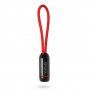 X-LEVEL elegáns USB / lightning kábel Apple iPhone / iPad / iPod - 8cm - piros