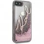Karl Lagerfeld Signature Glitter tok - iPhone 7 / 8 / SE (2020/2022) - rózsaszín-arany