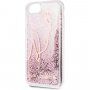 Karl Lagerfeld Signature Glitter tok - iPhone 7 / 8 / SE (2020/2022) - rózsaszín-arany