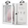 Karl Lagerfeld Signature Glitter tok - iPhone 7 / 8 / SE (2020/2022) - rózsaszín-arany
