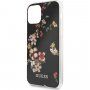 Guess Flower Shiny N.4 tok - iPhone 11 Pro Max - fekete