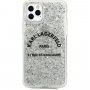 Karl Lagerfeld St. Guillaume Glitter tok - iPhone 11 Pro Max - ezüst