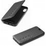 Audi eredeti flip cover PU műbőr tok logóval - iPhone XR - fekete