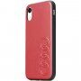 Audi eredeti PU műbőr tok - iPhone 11 Pro Max - piros