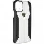Lamborghini Huracan eredeti bőr tok - iPhone 11 Pro Max - fehér