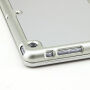 WITSPAD alumínium tok háttérvilágítású Bluetooth billentyűzettel iPad 9,7" (2017/2018) / Pro 9,7" / Air 1 / 2 - ezüst