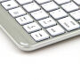 WITSPAD alumínium tok háttérvilágítású Bluetooth billentyűzettel iPad 9,7" (2017/2018) / Pro 9,7" / Air 1 / 2 - ezüst