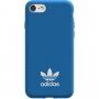 Adidas eredeti tok logóval és bőr felülettel - iPhone 6 / 6S / 7 / 8 / SE (2020/2022) - kék