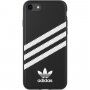 Adidas eredeti tok bőr felülettel - iPhone 6 / 6S / 7 / 8 / SE (2020/2022) - fekete