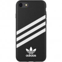 Adidas eredeti tok bőr felülettel - iPhone 6 / 6S / 7 / 8 / SE (2020/2022) - fekete