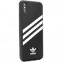 Adidas eredeti tok bőr felülettel - iPhone 6 / 6S / 7 / 8 / SE (2020/2022) - fekete