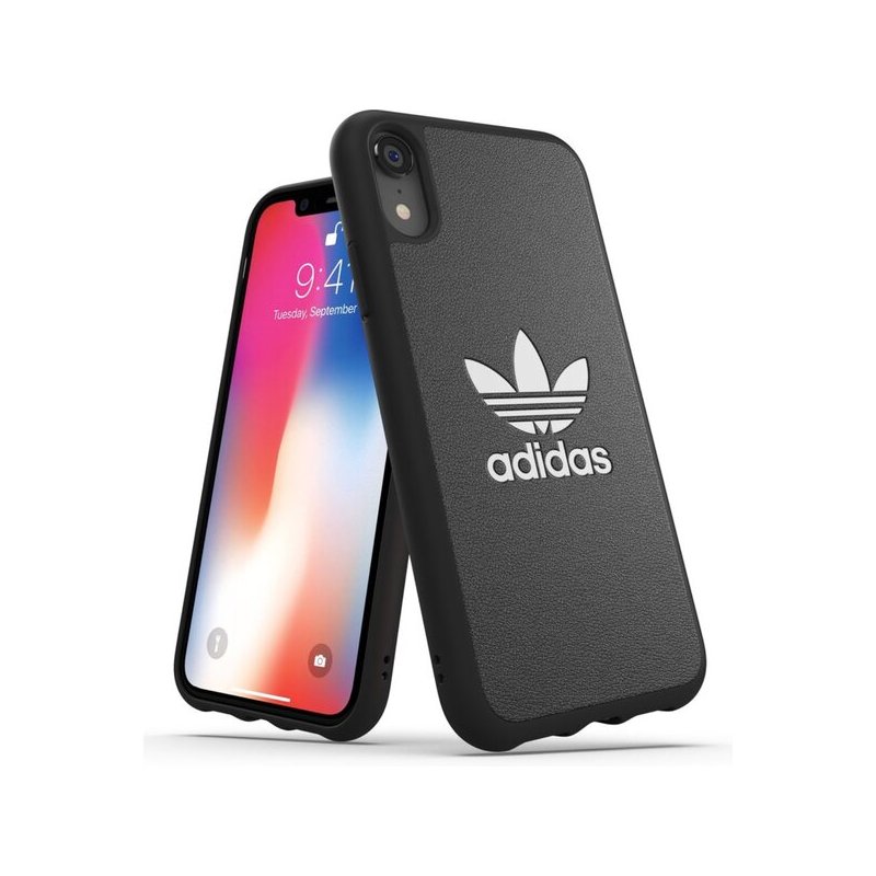 Adidas eredeti tok textil felülettel - iPhone XR - fekete-fehér -  AppleKing.hu
