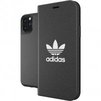 Adidas eredeti flip cover tok logóval - iPhone 11 Pro - fekete